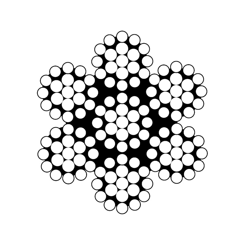 Kord Khusus ASTM a 1023 Klasifikasi 7x7 dan 7x19 Diameter Kecil (Bergalvani)
